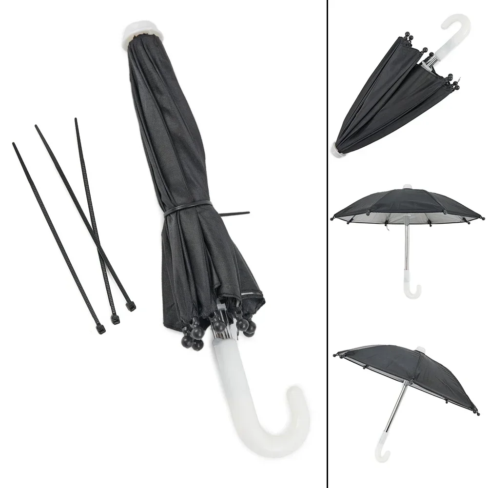 1PCS Mobile Phone Holder Locomotive Umbrella Waterproof Portable Mini Parasol Alloy Sun Shade Bicycle Umbrella For Riding