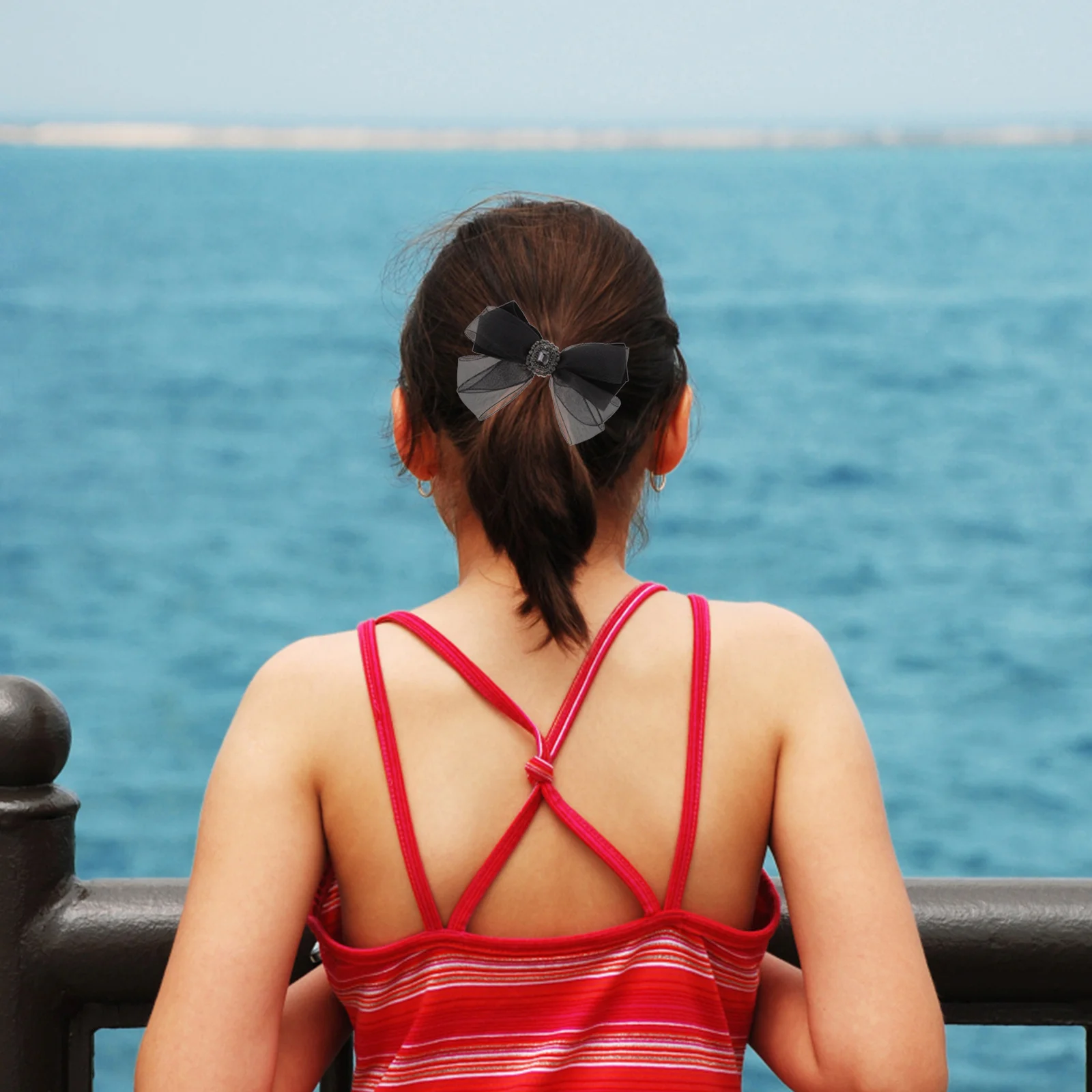 

2 шт. блестящие заколки-бантики со стразами, стильные заколки для волос для женщин, модные заколки для повседневной носки и торжественных случаев