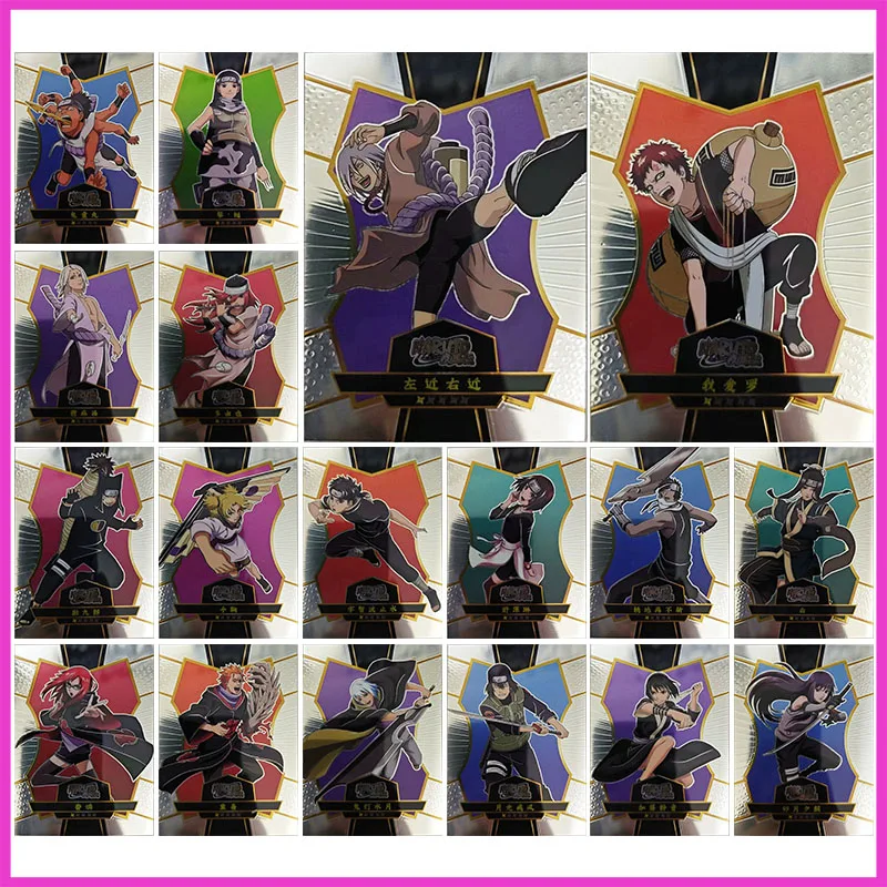 Sac à dos Anime NARUTO pour garçons, carte de collection rare, jouets pour garçons, cadeau d'anniversaire, Nohara Rin Uchiha Shisui, Temari Gaara, Kimimaro Tayuya Karin