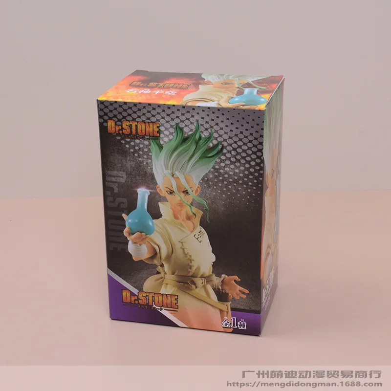 Anime Dr.STONE Ishigami Senkuu Standing Posture Action Figure PVC Model Statue doll Toy Desk Decor Collection Gifts Boxed