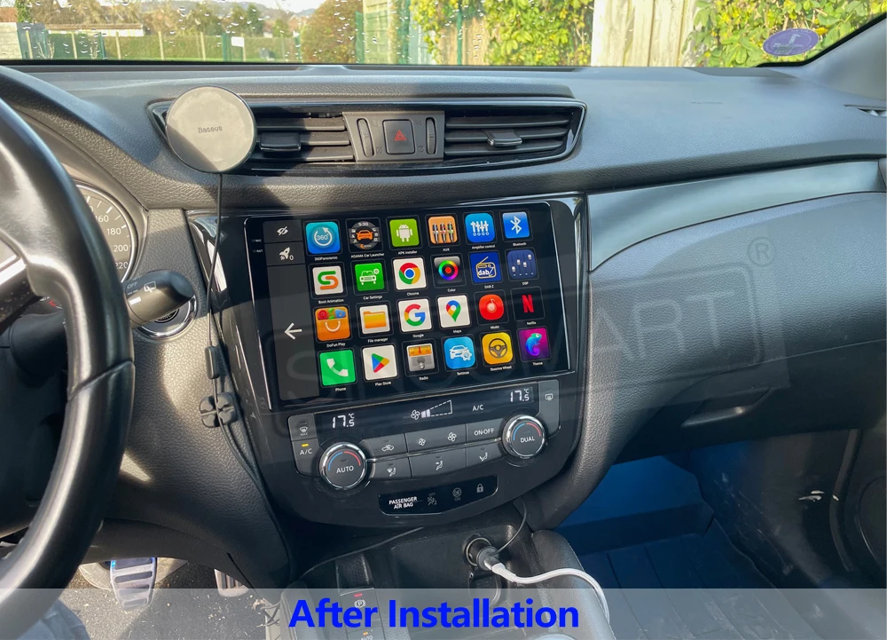 SINOSMART Android GPS für Nissan Qashqai J11 X-Trail T32 Rogue 2014–2021 ohne OEM 7" Bildschirm, unterstützt BOSE, 360 Kamera, CarPlay und Android Auto – Detail 4