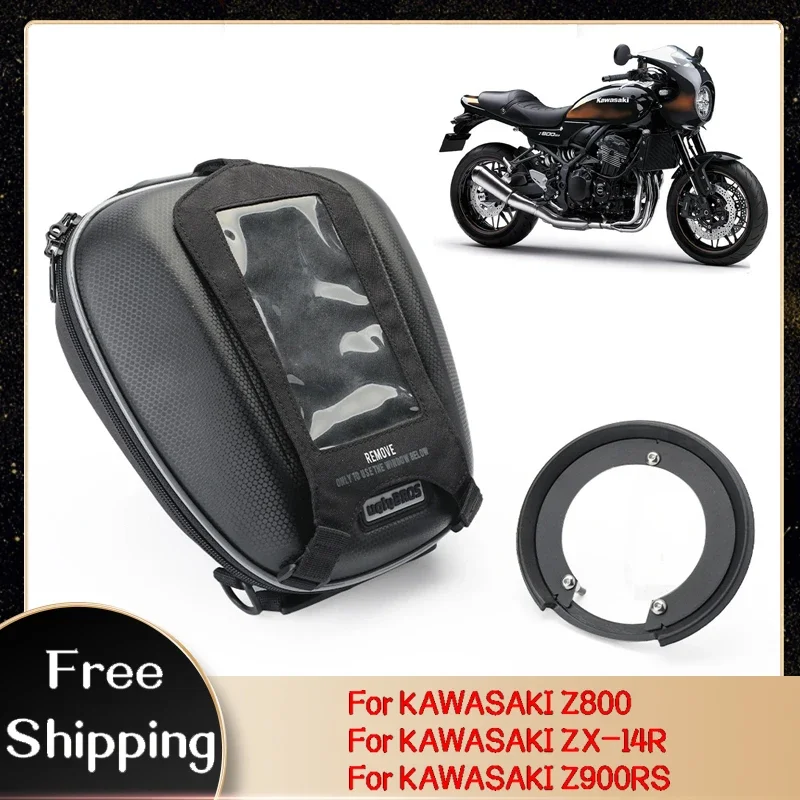 

Fuel Tank Bag For KAWASAKI Z900RS Z1000/SX Z800 Z750/R ER6N ER6F Z1000SX ZX-14R Motorcycle Waterproof Racing Bags Tanklock