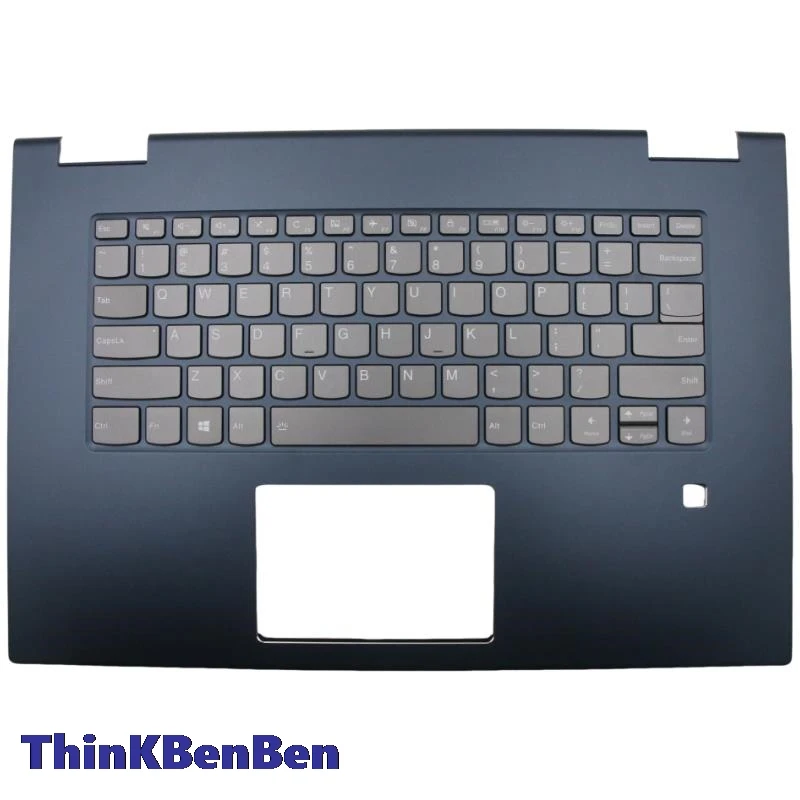 US English Keyboard Blue Upper Case Palmrest Shell Cover For Lenovo Yoga 730 15IKB 15IWL Laptop 5CB0U65209