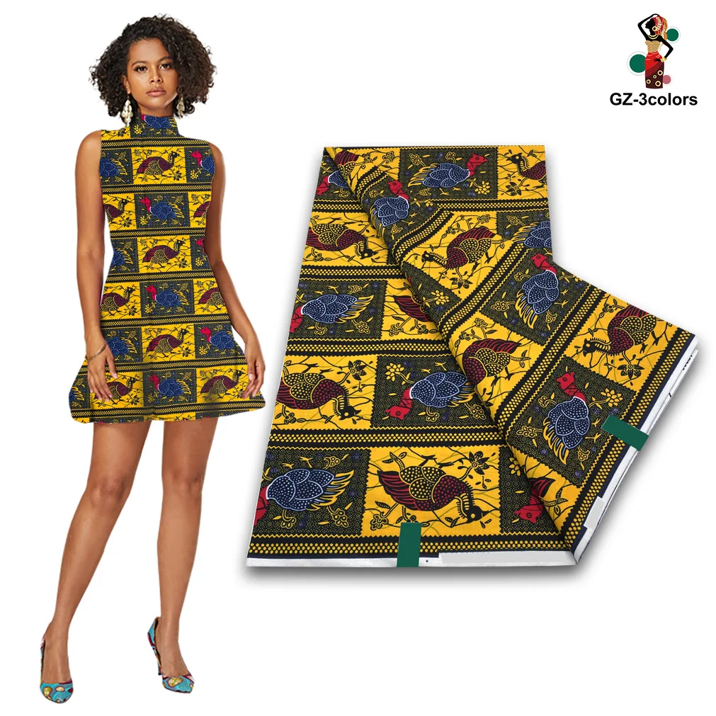 Imagem -05 - African Ankara Wax Print Fabric 100 Algodão Nigéria Tecido Macio para Festa e Vestir Jardas Alta Qualidade Mais Novo