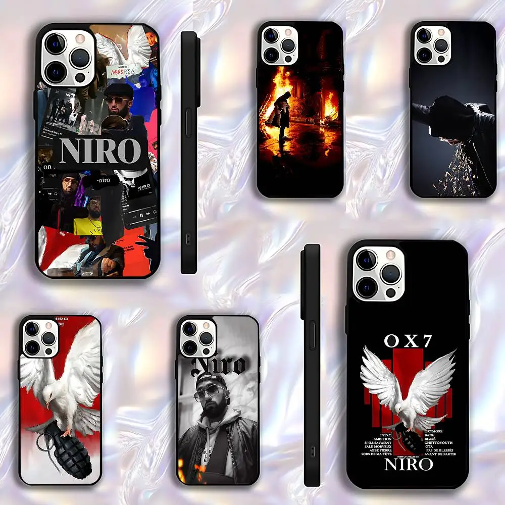 

N-NIRO SINGER OX7 Phone Case For iPhone 17,16,15,14,13,12,11,Pro,Max,Plus,E,Air,Mini Protective Black Cover