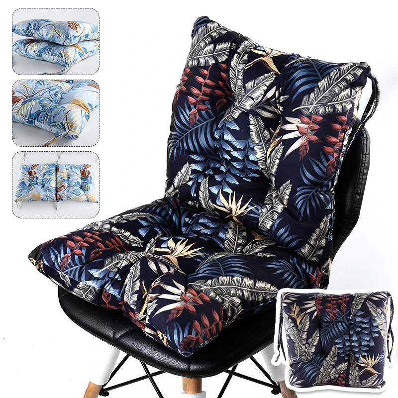 

Tidal Current Print Cushion Home Office Chair Seat Back Cushion Indoor Outdoor Garden Reclining Chair Cushion Beach Chair Pad