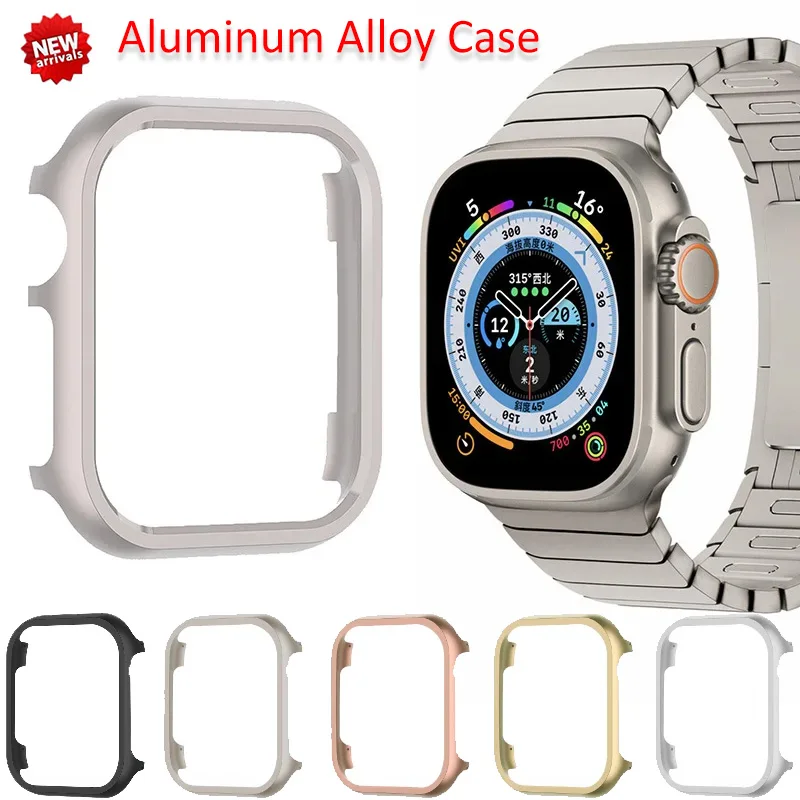 

Чехол из алюминиевого сплава для Apple Watch Ultra1/2/3 49 мм серии 11 10 9 8 7 46 мм 42 мм 45/41 мм Рамка iWatch 6 5 4 SE3 2 44/40 мм Корпус