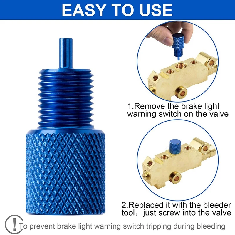 2 Pack Proportioning Valve Bleeder Tool,PV2 PV4 Disc/Drum Brake Proportioning Valve Bleeder Tool, For AC Delco 172-1353