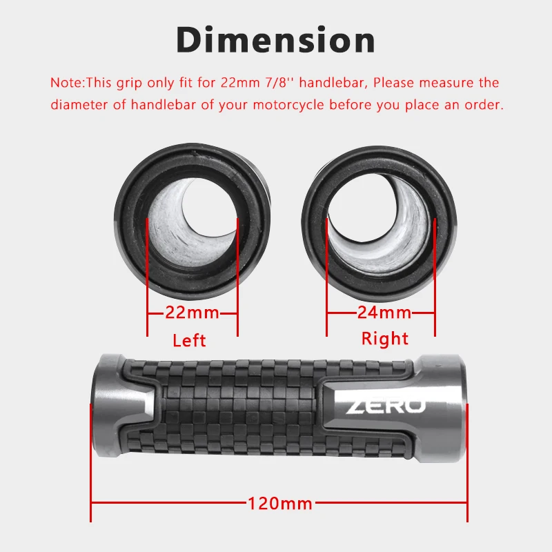 For Zero Motorcycles DS DSR FX FXE FXS SR/F SR SR/S 2017 2018 2019 2020 2021 22mm 7/8\