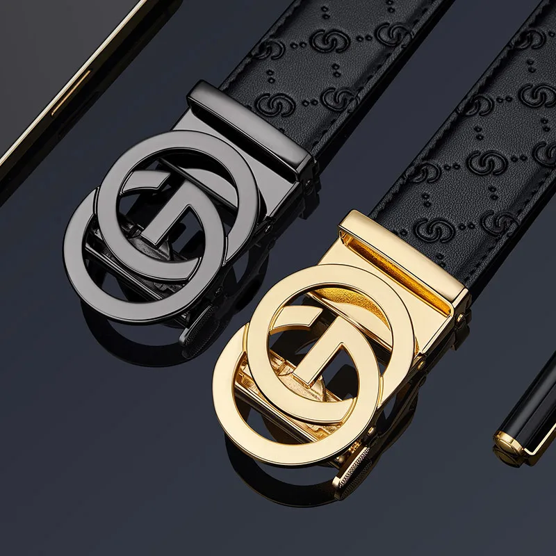 2025 di alta qualità nuova cintura da 3,4 cm cinturino in pelle con fibbia automatica di lusso da donna per uomo designer di cinture cintura maschile di marca per jeans