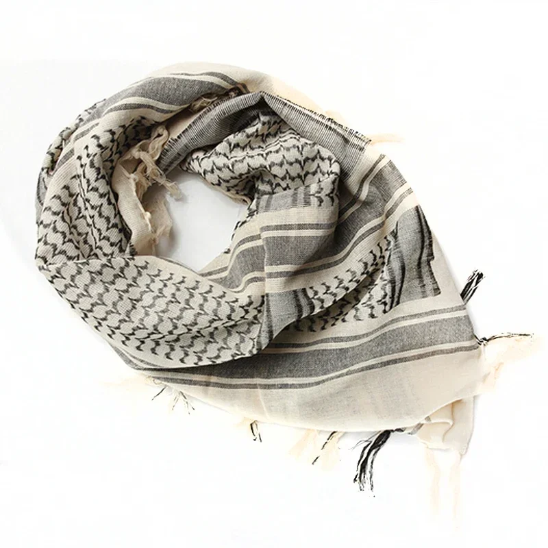 Mens Military Scarves Keffiyeh Male Shemagh Square Skull Head Arab Tactical Shemagh Scarf Multifunctional Bandana Scarf