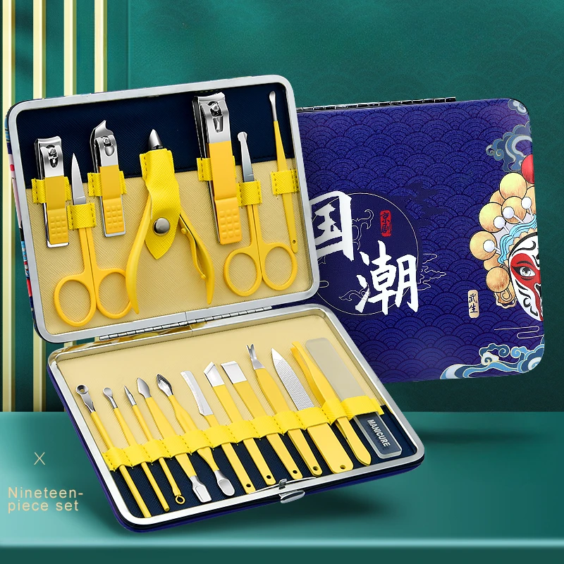 Chinese stijl nagelknipper set thuis nagelknipper kit schuine mond nagelknipper voettrimmer