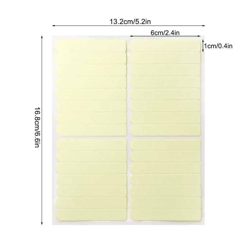 1/5 ورقة من شرائط العرض اللاصقة ذات الوجهين، شرائط لاصقة قوية لتغليف وعرض أطراف الأظافر الاصطناعية.