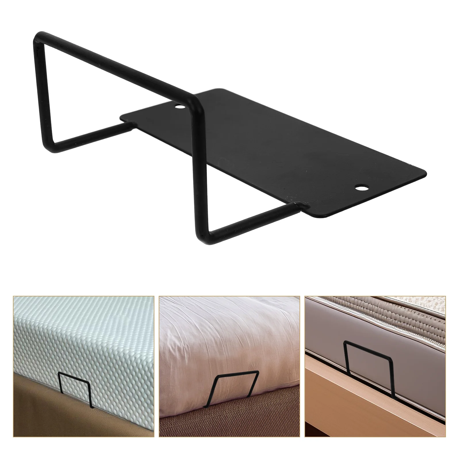 Non-slip Holder Anti Mattress Gripper Bed Frame Slide Stopper Corner Retainer for Metal Bar Adjustable