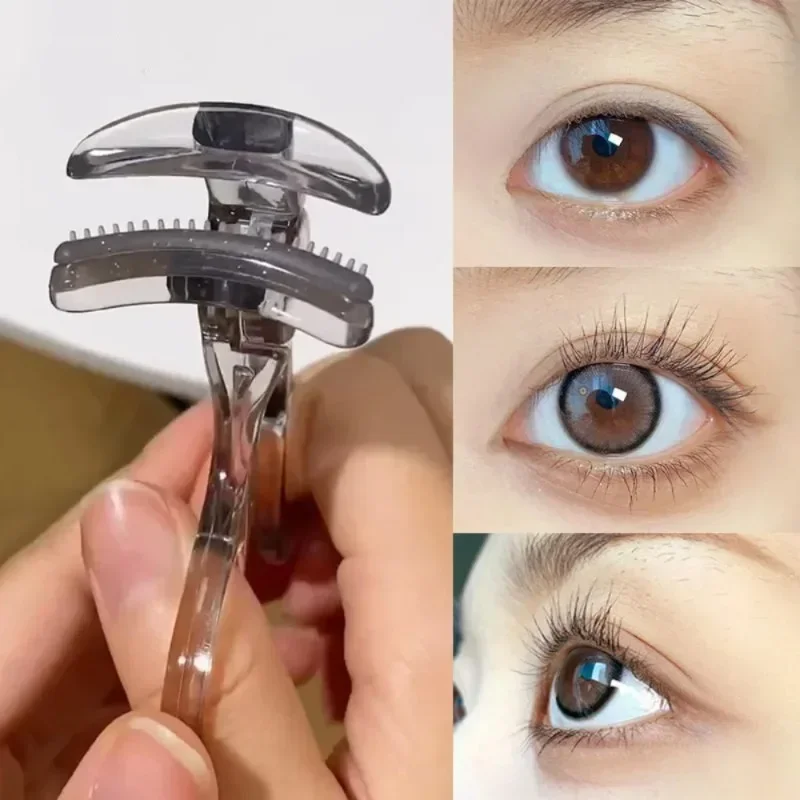 

Новинка 2024, женские щипцы для завивки ресниц, долговечные, частичные, широкоугольные щипцы для завивки ресниц с тонким расческой, простые в использовании