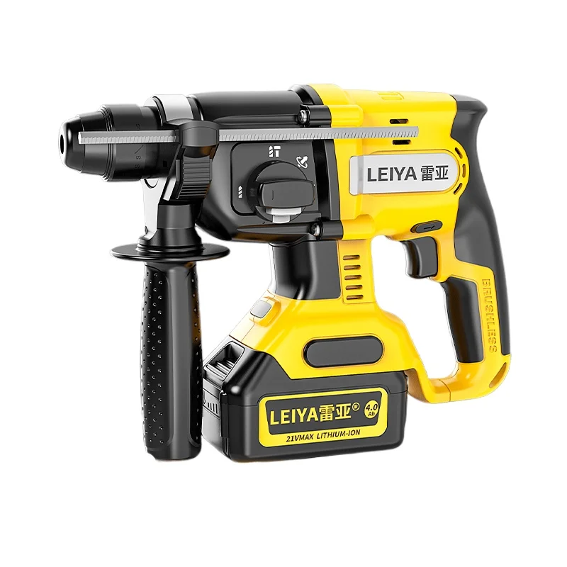 Brushless rechargeable electric hammer electric pickaxe heavy duty multi-function lithium battery wireless impact drill