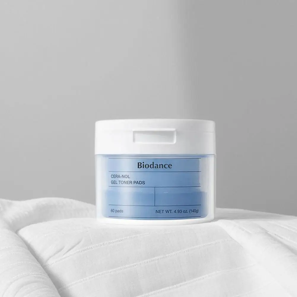 وسادات ضغط حمض الهيالورونيك من Biodance VC 60 قطعة وسادات قطنية مرطبة ومرطبة قبل المكياج خفيفة الوزن وصديقة للبشرة