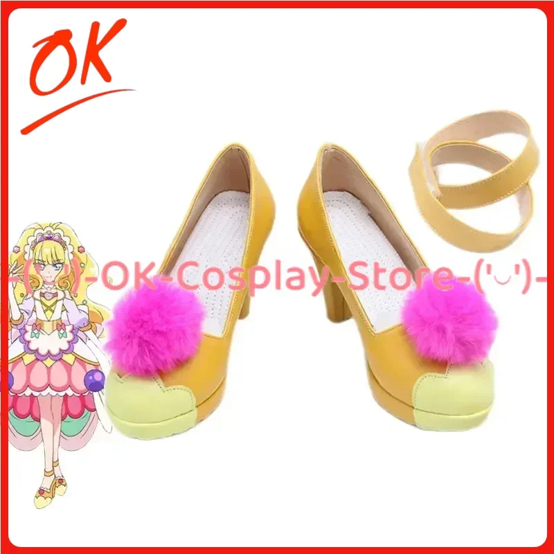 

[Customized] KiraKira Cure Finale Kasai Amane Cosplay Shoes Anime Roleplay Prop Halloween Carnival Party PU Leather Boots