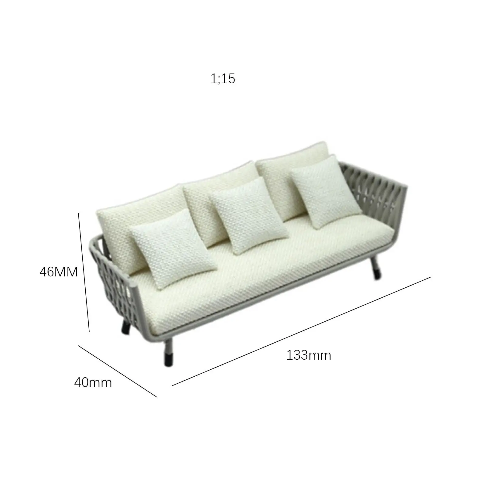 1/12 кукольный домик, диван для модели, украшение сцены, детали куклы BJD, подарки для детей