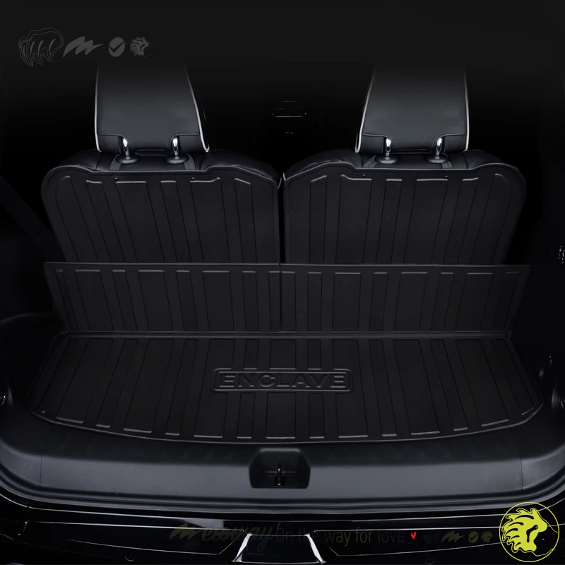 For Buick Enclave 2020-2024 Custom Fit Car Trunk Mat All Season Black Cargo Mat 3D Shaped Laser Measured Trunk Liners