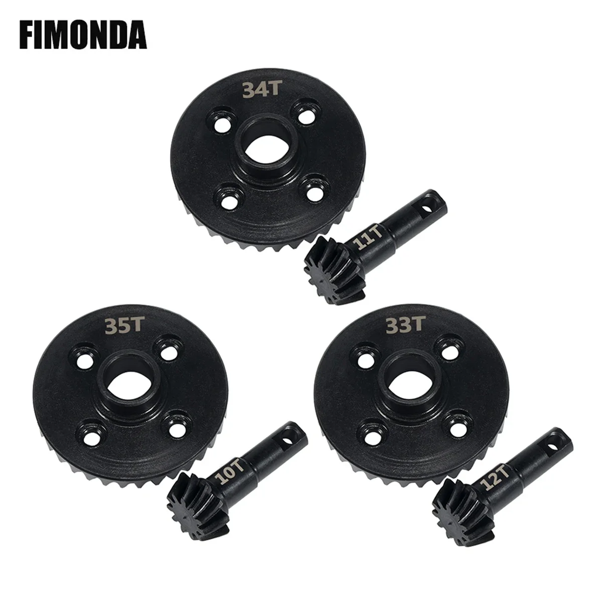 

Steel Machined Overdrive Underdrive Axle Differential Helical Gears Ring Pinion Set for 1/10 RC Crawler TRX4 TRX6 Upgrade