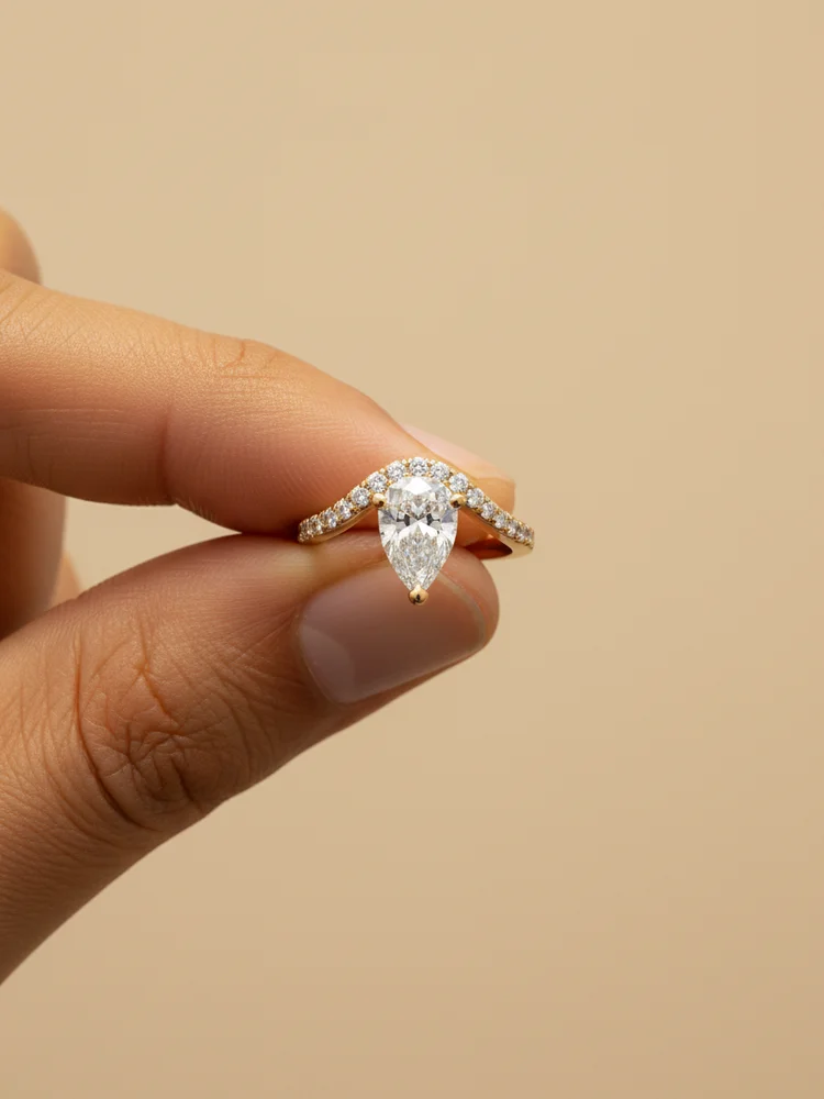 925 Sterling Silver Gorgeous V Shaped Marquise Zircon Ring For Women Engagement Wedding Luxury High Quality Fine Jewelry