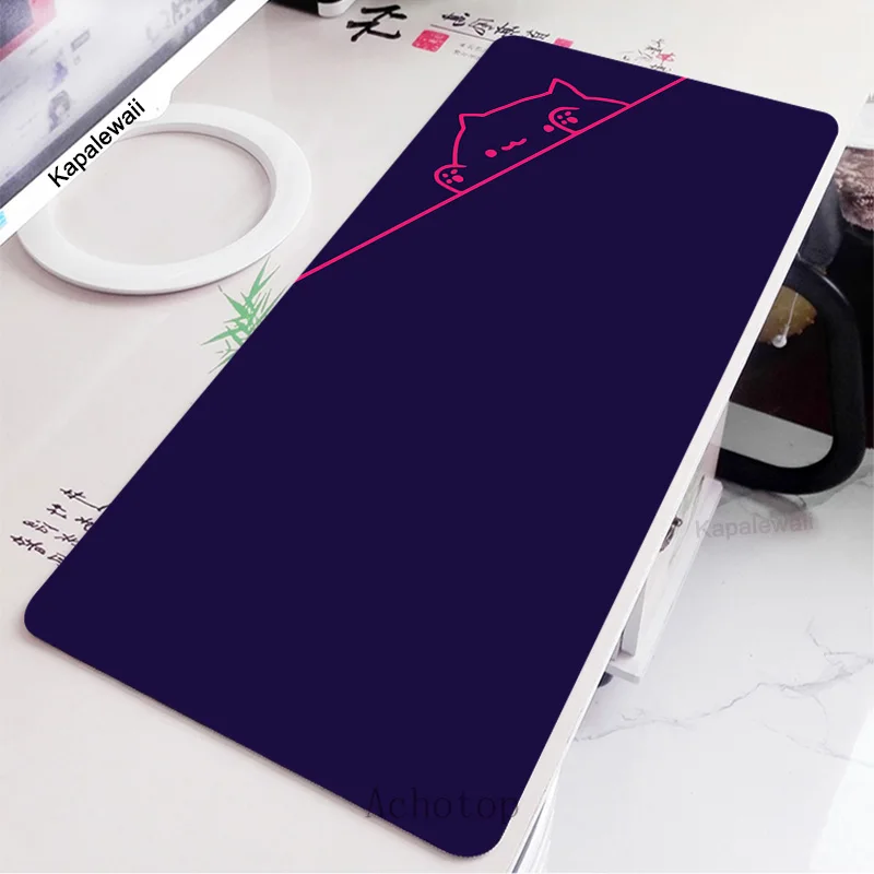 Blue Bongo Cat Mouse Pad Gamer Mousepads Big Gaming Mousepad XXL tappetino per Mouse tappetino per tastiera grande tappetino da scrivania carino per Computer portatile