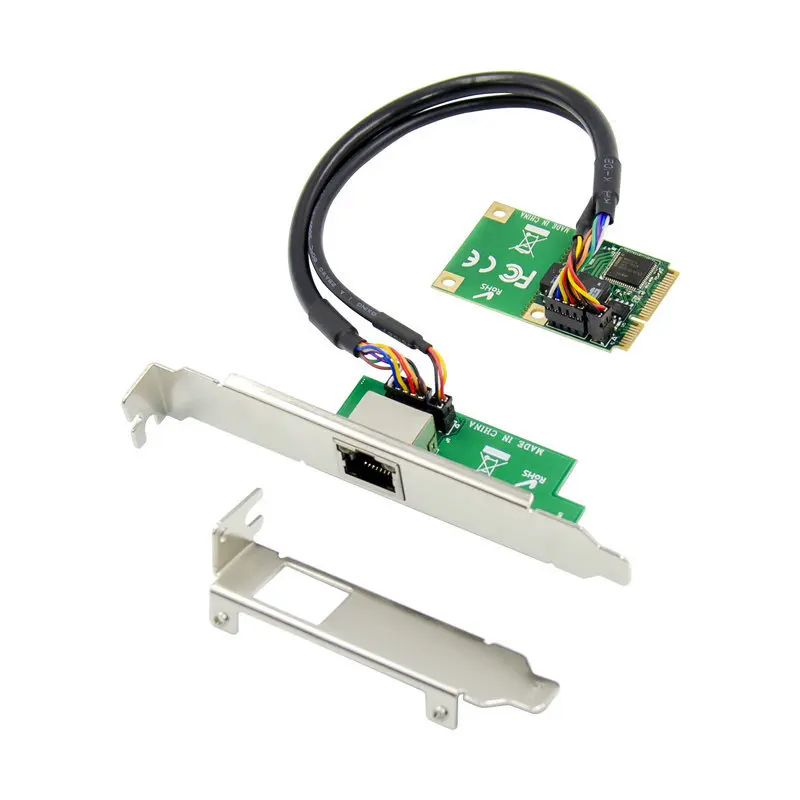 

MINI PCI-E Gigabit Network Card 1000M Adapter I82574L Black Group Light Convergence Network Wake up desktop