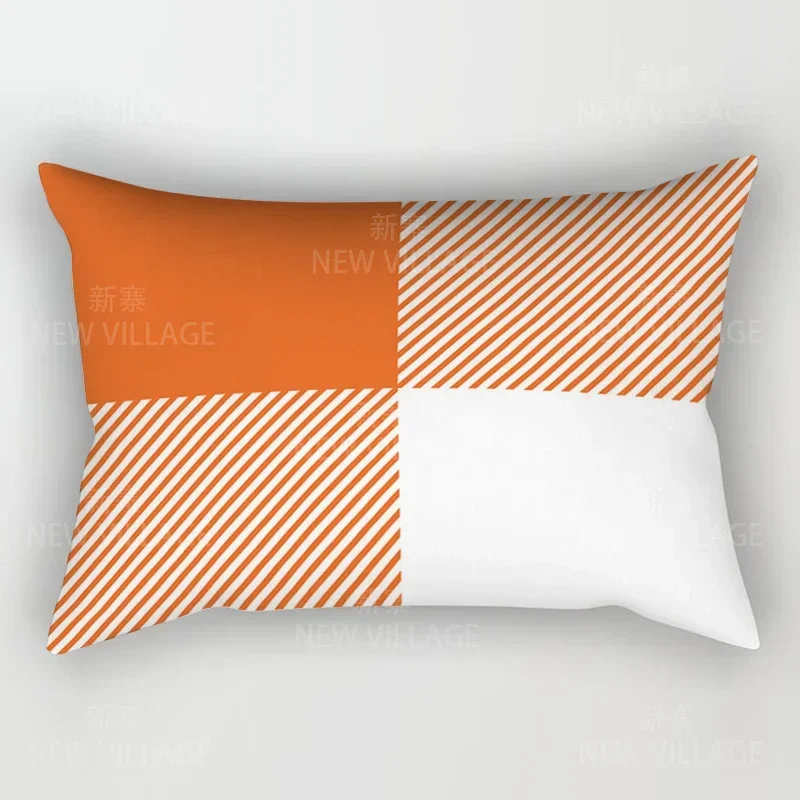 Simple line checkered pillowcases sofa cushion covers home decoration pillowcases can be customized for you at 30x50 40x60 50x80