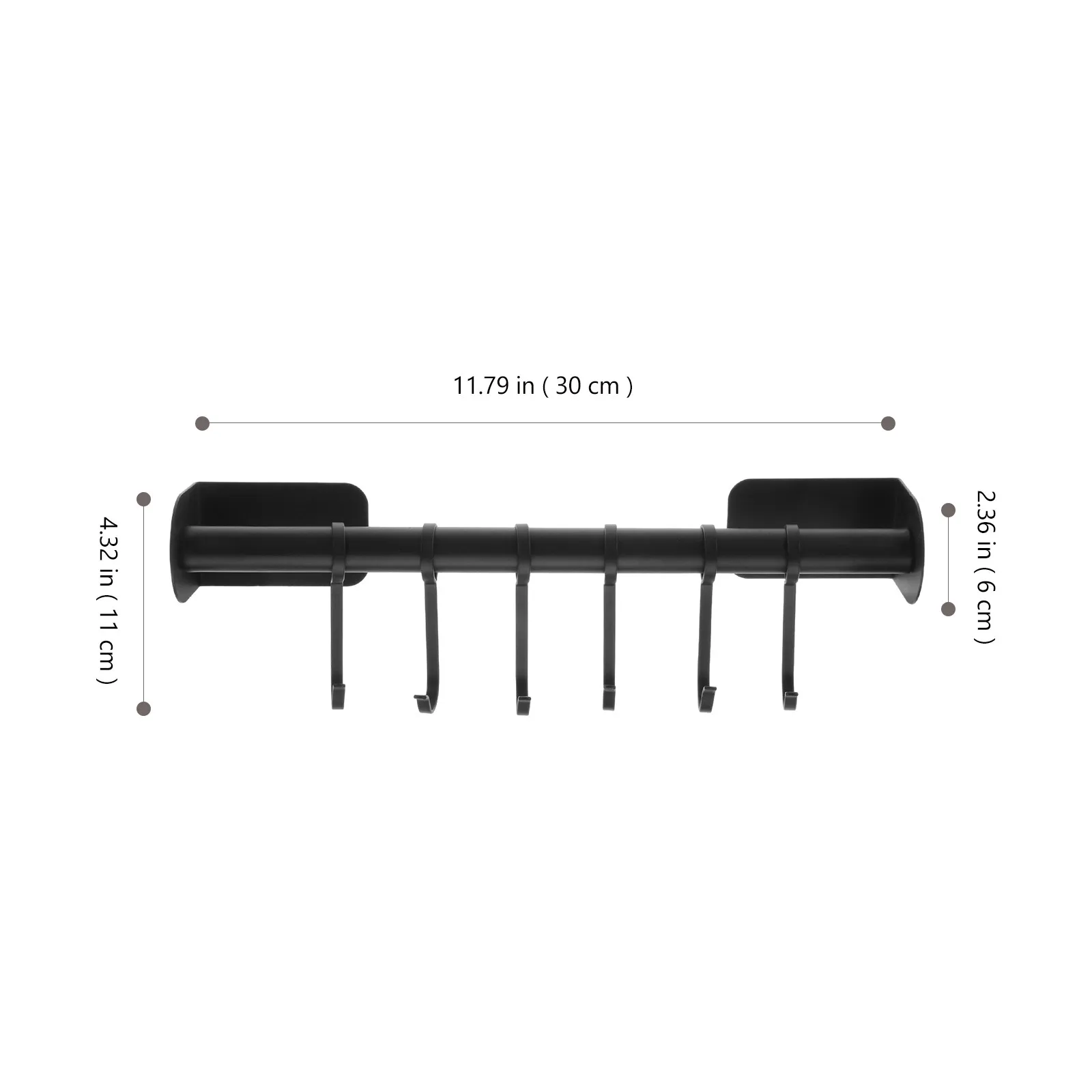 Wall Mounted Hook No Punching Carbon Steel Heavy Duty Wall Hanging Storage Hook for Kitchen Bathroom Bedroom Living Room Towel
