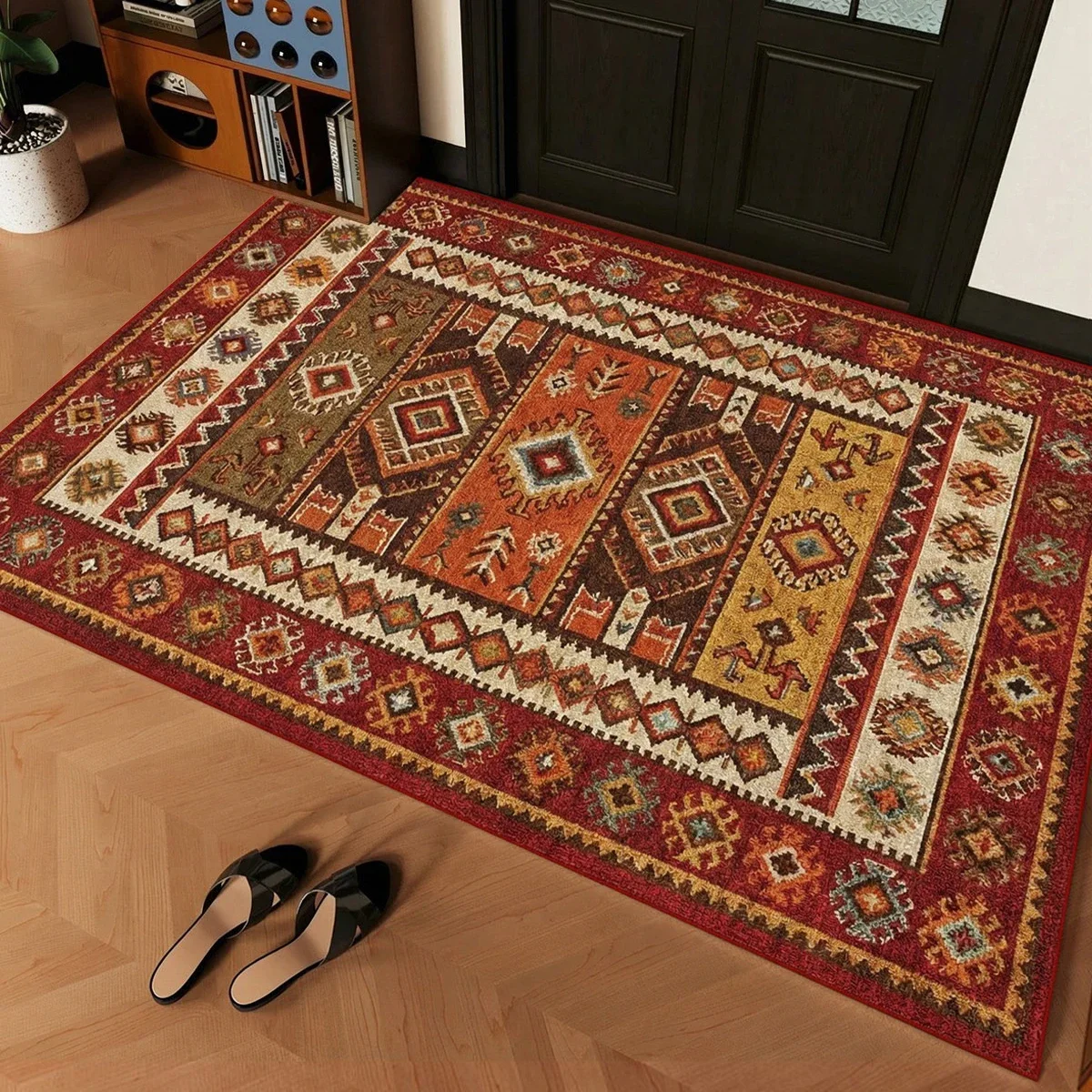 Vintage Entry Door Mat Welcome Carpet Dirty Resistant Washable Anti-slip Rug Porch Change Insole Rugs Entrance Doormat 러그 Tapete