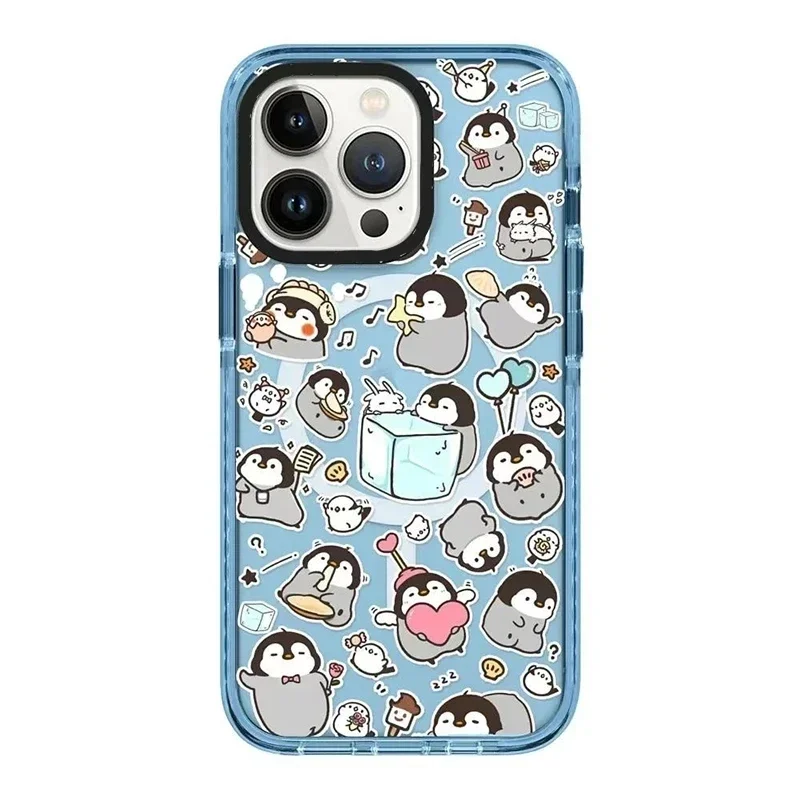 

Cute Penguin 2.0 Acrylic Magnetic Phone Case Cover for IPhone 11 12 13 14 15 Pro Max Case