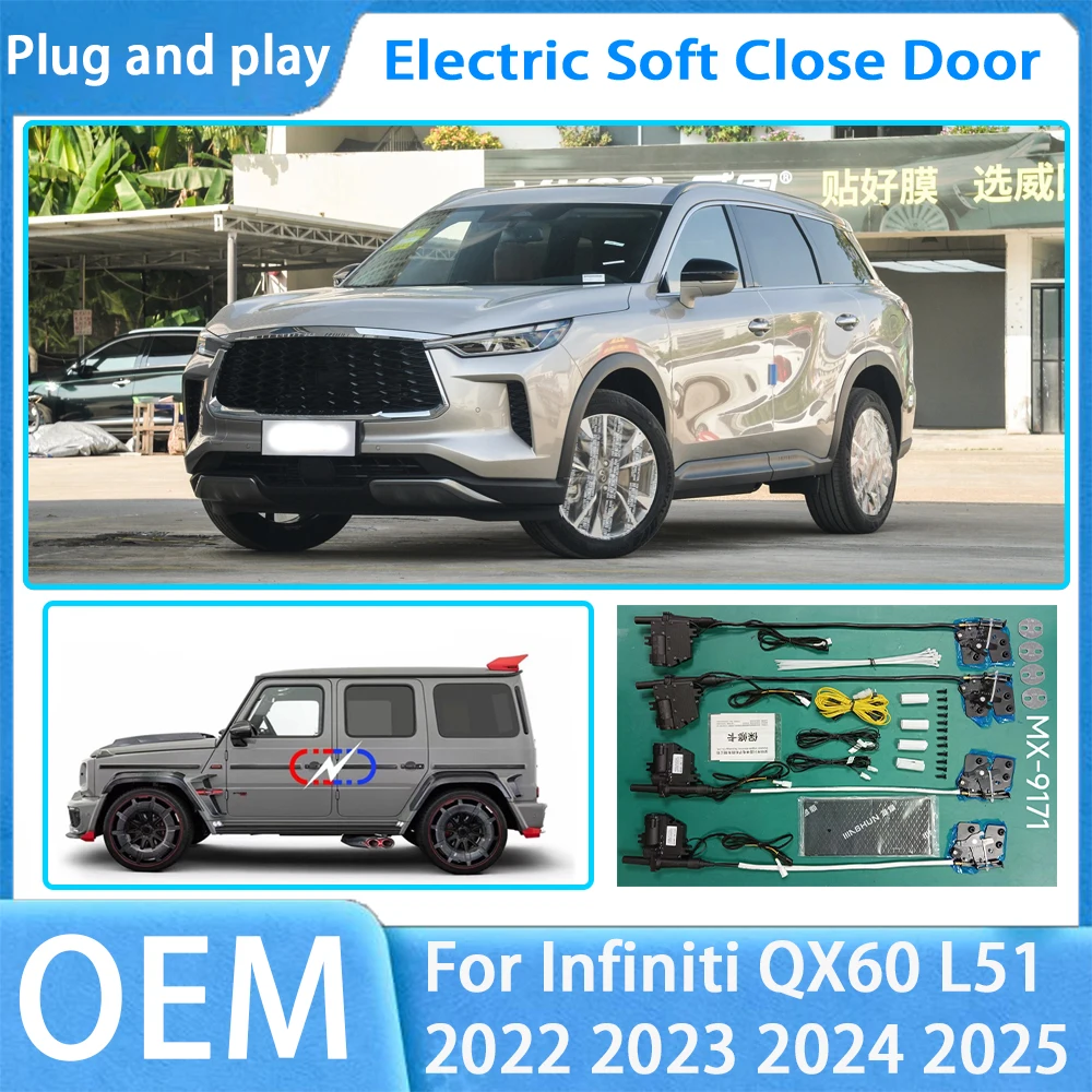 

for Infiniti QX60 L51 2022-2025 OEM Car Soft Close Door System Automatic Electric Auto Pull Power Latch Power Closing Quiet