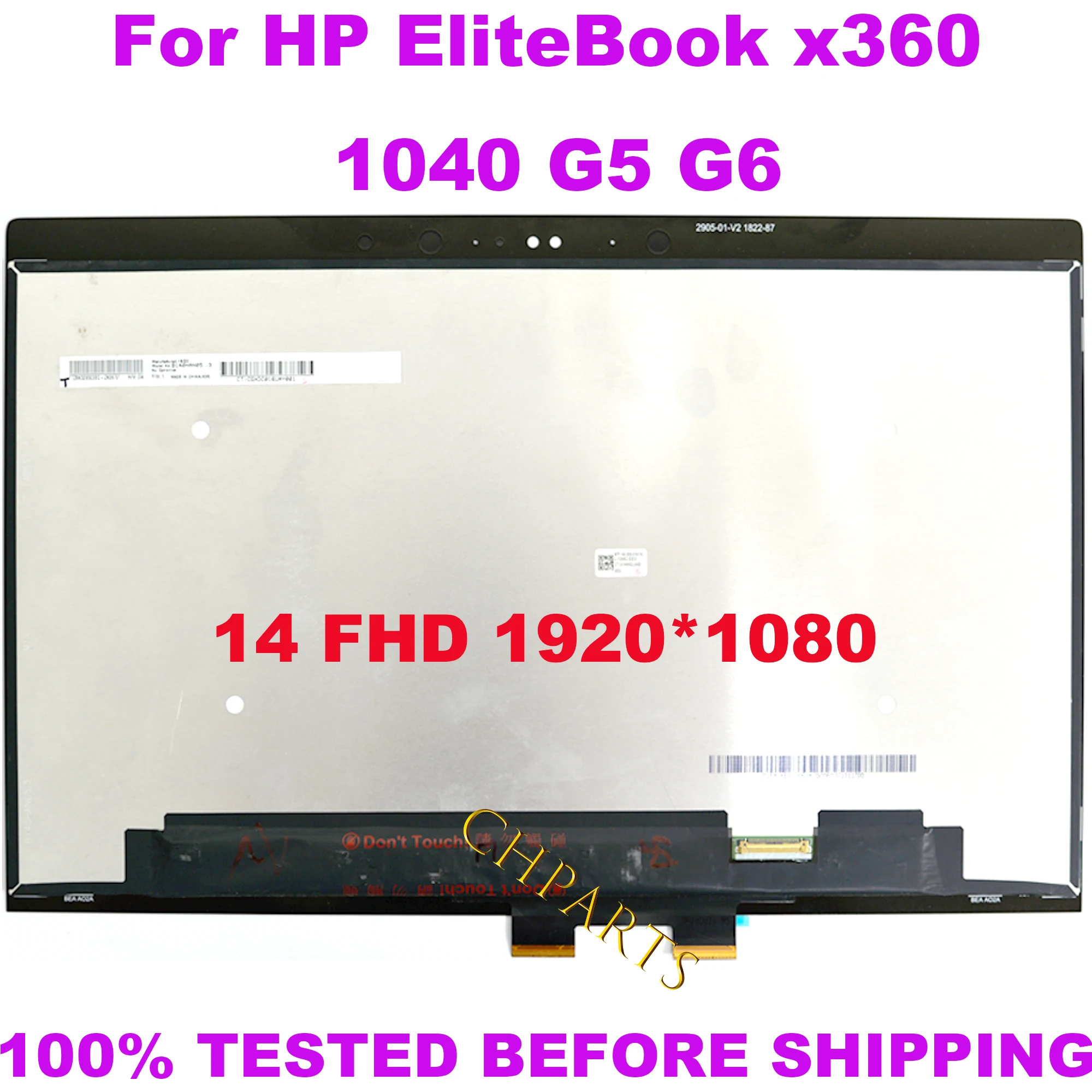 14-Inches FHD UHD For HP EliteBook x360 1040 G5 G6 LCD Touch Screen Digitize Replacement Assembly