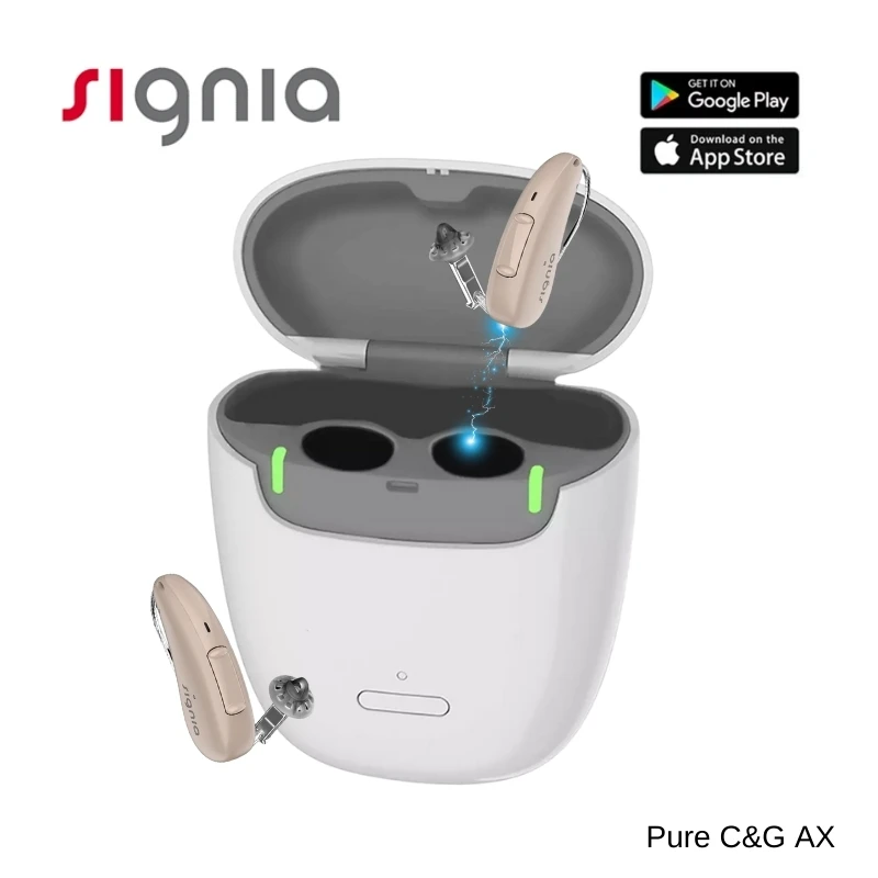 Signia Pure C&G AX（1/2/3/5/7AX）Hearing Aids 1 Pair for Mild to Severe Hearing Loss RIC concealed Digital Computer programmable