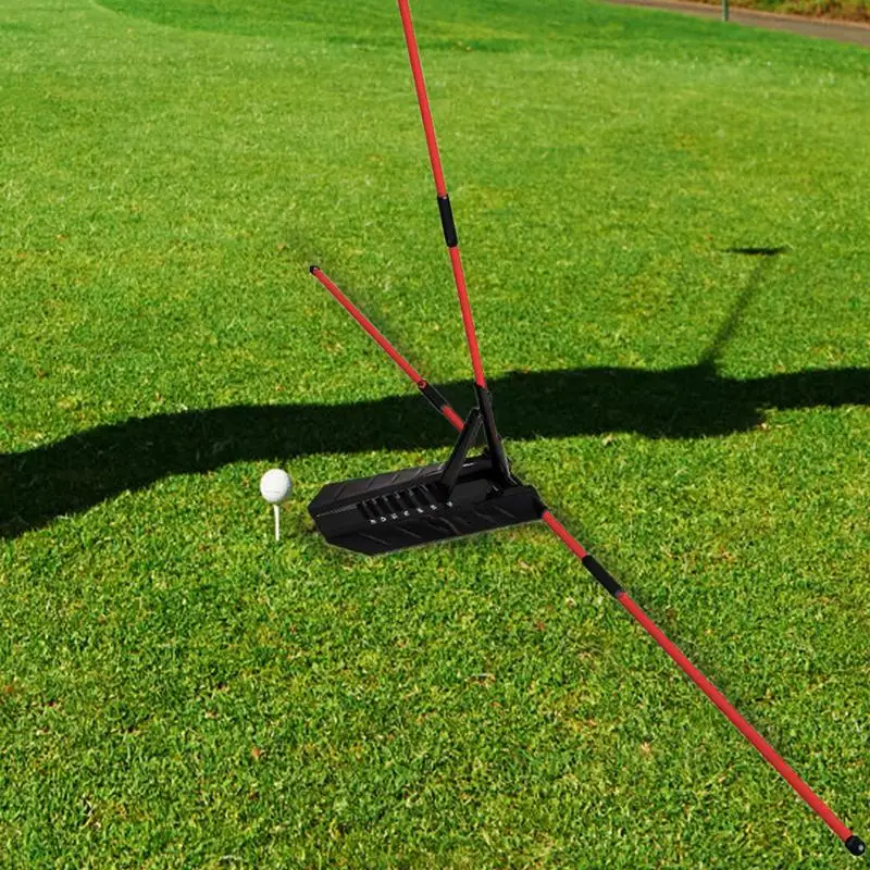

Golf Alignment Stick Holder Golf Swing Alignment Rod Swing Practice Plate Trainer Swing Angle Adjustment Posture Correction aid