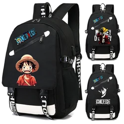 Anime One Piece stampato zaino per adolescente ragazzo ragazza studente torna a scuola borsa Bookbag donna uomo borsa da viaggio per il tempo libero zaino