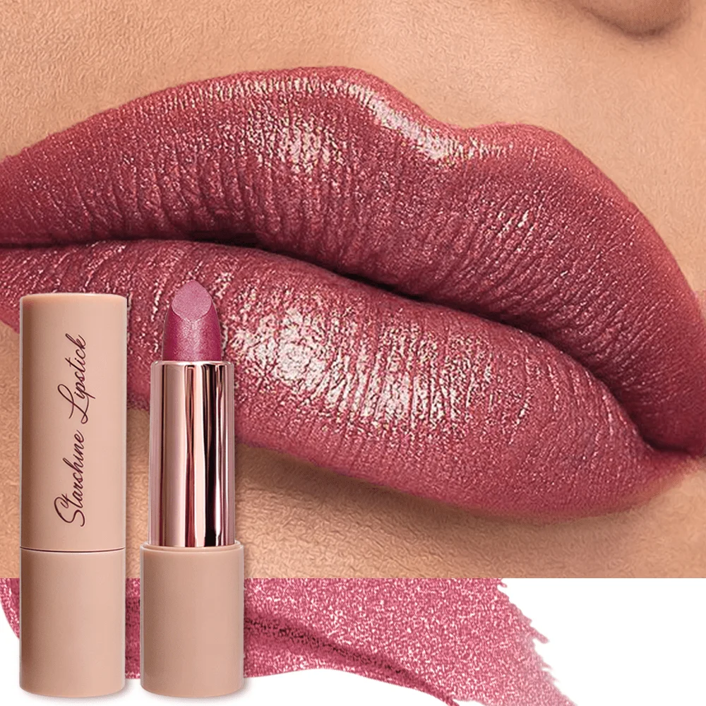 JUJU Dream Shimmer Metallic Lipstick Long Lasting Waterproof Moisturizing Glitter Lip Makeup