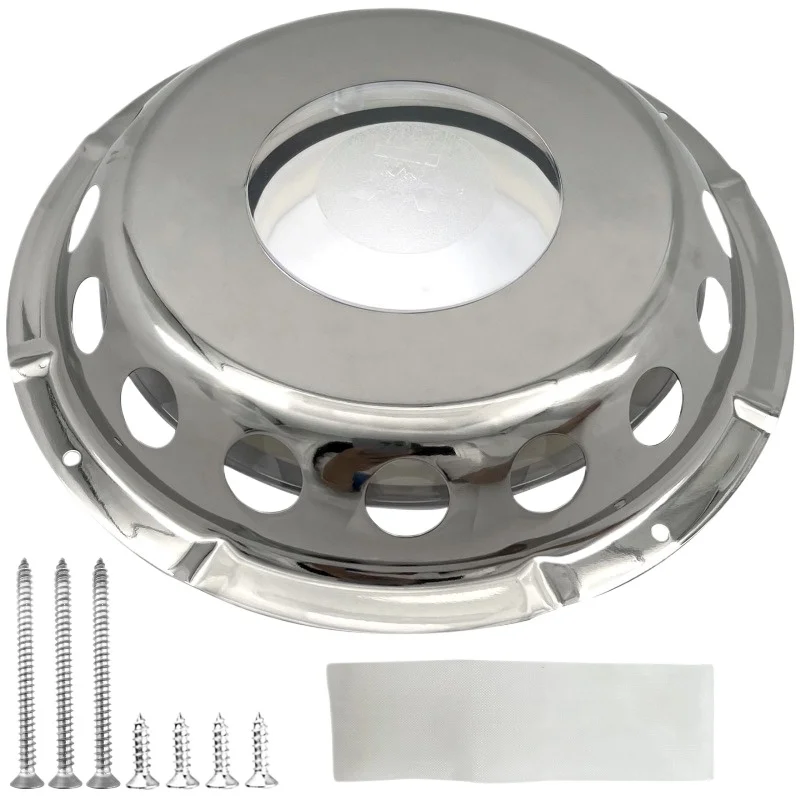 For Stainless Steel Deck Ventilation Window, Marine Yacht Hardware Accessories Diameter 227mm