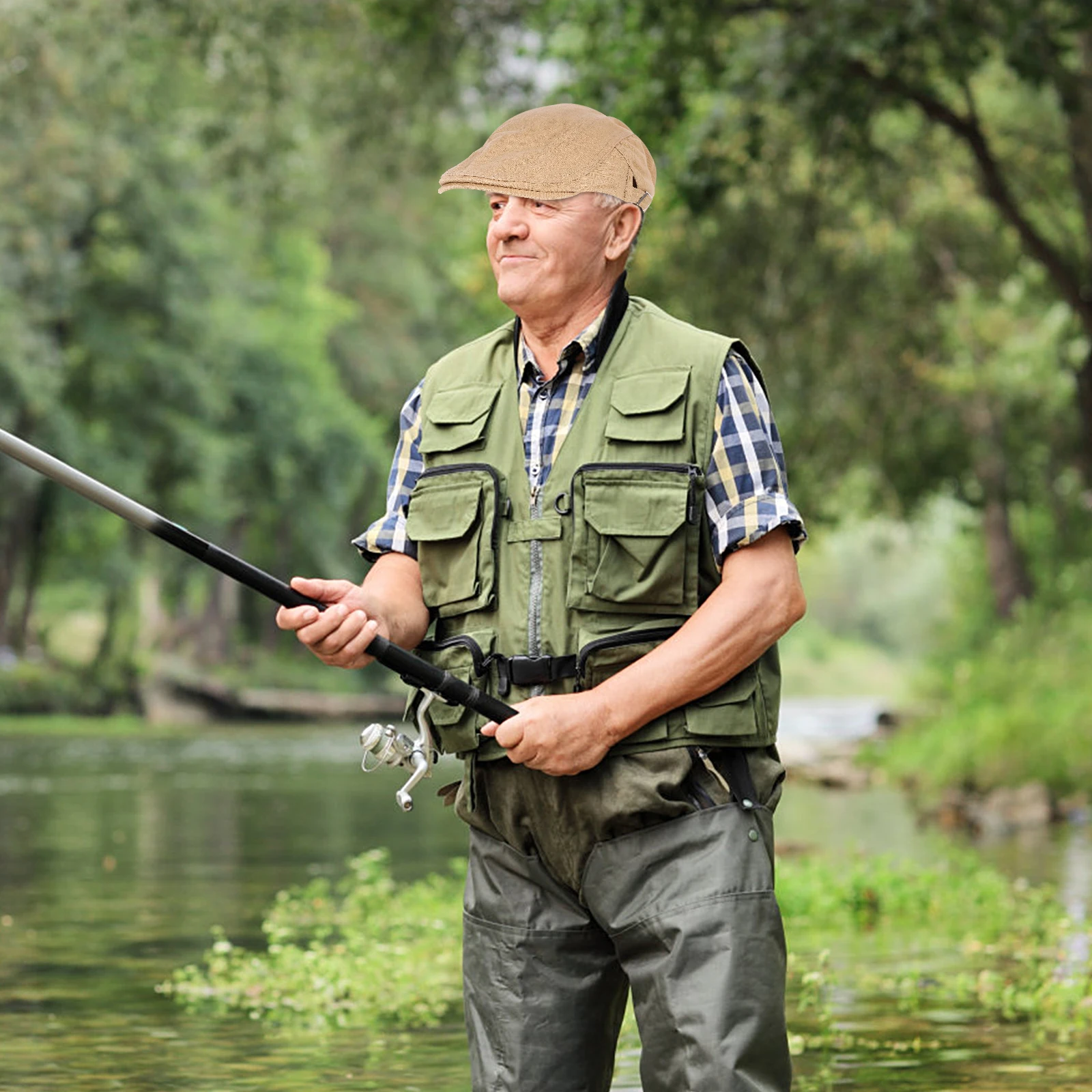 

Pure Cotton Newsboy Cap Men Classic Fashionable Beret Hat Casual Outdoor Driving Cap Newsboy Hat Hats for Men Mens Caps and Hats