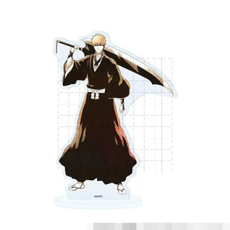 Game Kurosaki Ichigo Aizen Sousuke Grimmjow Kuchiki Rukia Ichimaru Figure Doll Anime Acrylic Stand Model Cosplay Toy Gift