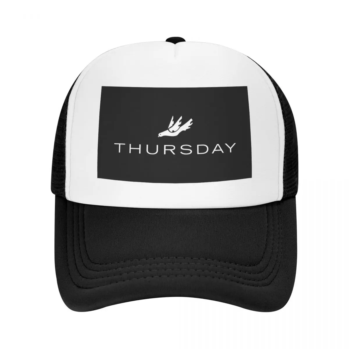 

Thursday Band Logo (Black Background) Baseball Cap Gentleman Hat summer hat Luxury Hat Military Cap Man Men's Baseball Women's