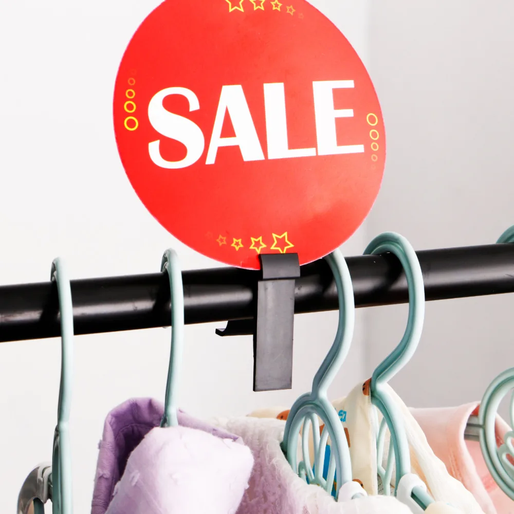 100pcs Sale Tag With Hanger Eye, Clothing Price Cards Printed Hook Swing Label Promotional Ticket Event Paper Advertising Signs