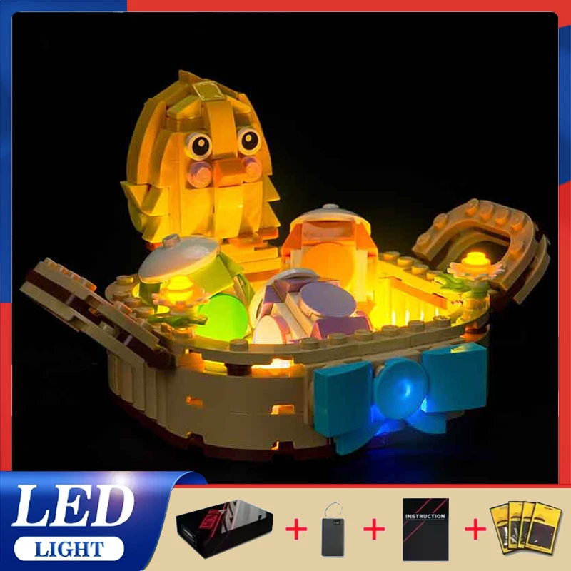 Advanced DIY Led Light Kit For Lego 40863 Easter Egg Basket (Only Led Light,Without Blocks Model) High-Performance