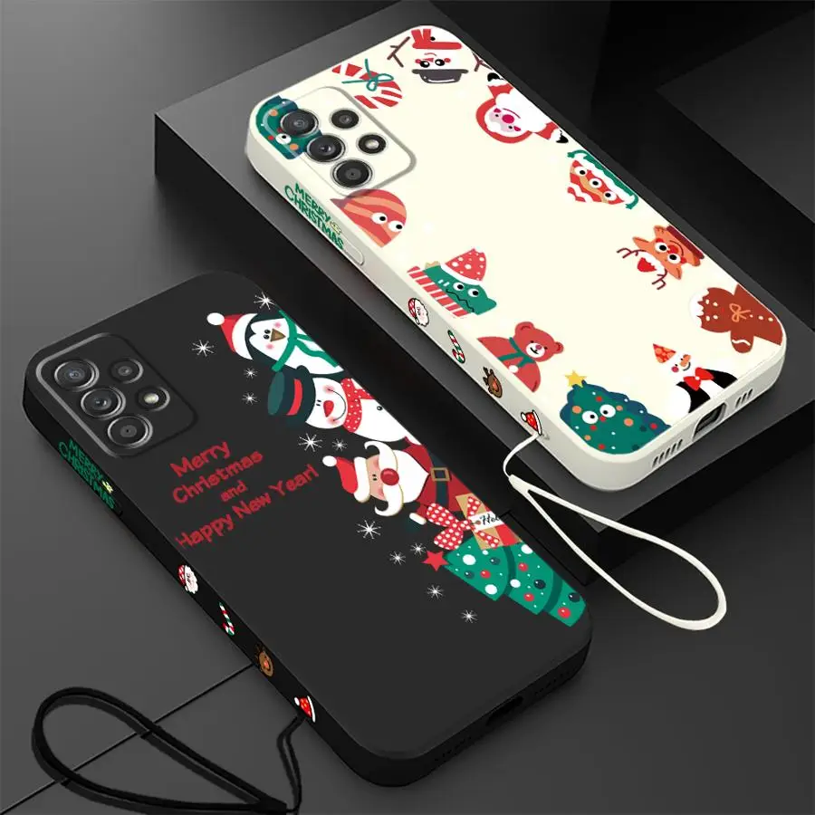 Merry Christmas Gift Case for Samsung Galaxy A24 A42 A12 A52 A33 A15 A14 A54 A11 A22 A53 A13 A32 A23 A34 A25 A21s Silicone Cover