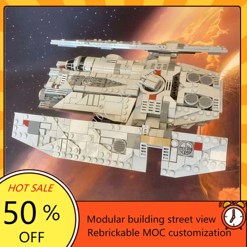 641PCS Luthen's Fondor Hullcraft Midi Scale Space War Military MOC SpaceShip Battle Model Custom Puzzles DIY Assembly Model Gift