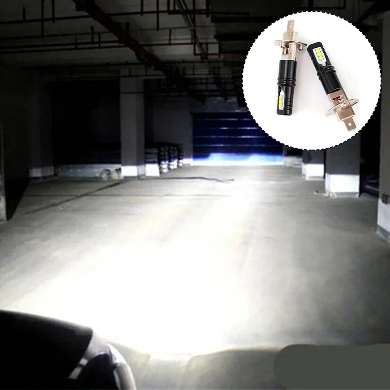 Fog Headlight Bulb H1 Kit LED Light Super Bright WHITE 2pcs 360 Degrees CSP Pair Set 8000LM Brand New High Quality,