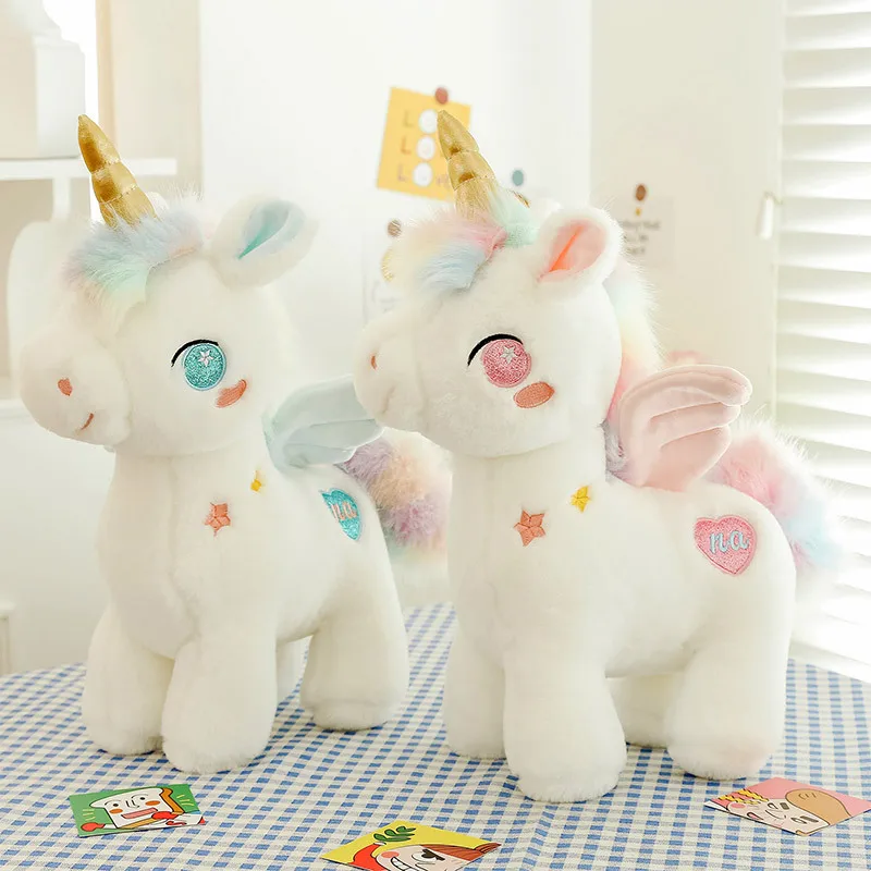 25cm Cute Unicorn Plush Toys Lovely Soft Stuffed Cartoon Animals Dolls For Birthday Christmas Gift Sleeping Plush Pillow