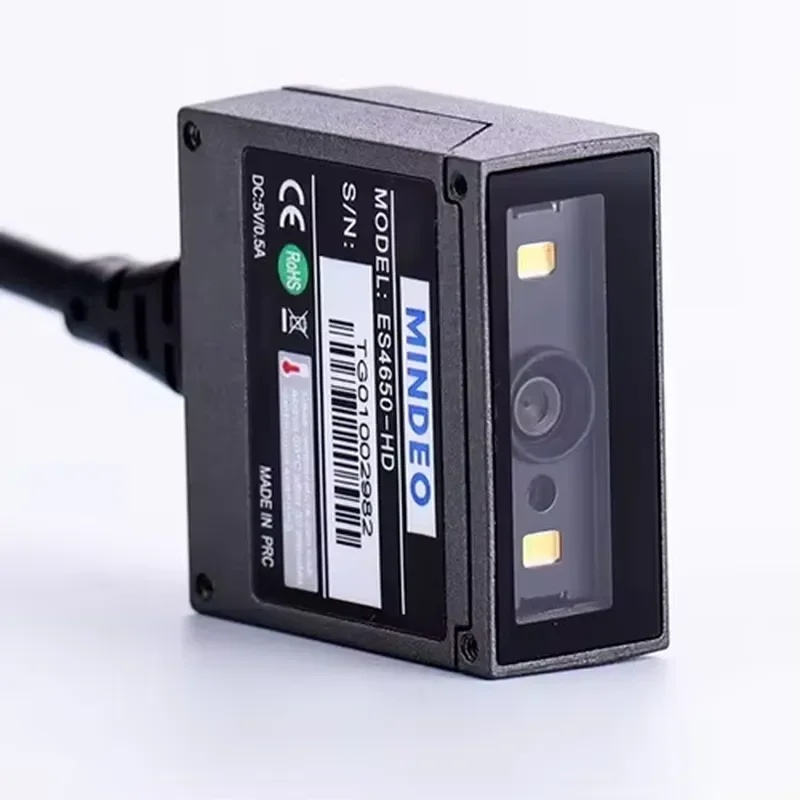 for Mindeo ES4650HD 2D Fixed Barcode Scanner Light Feature QR Code Scanning Module Mobile CIS Stock USB COM Used