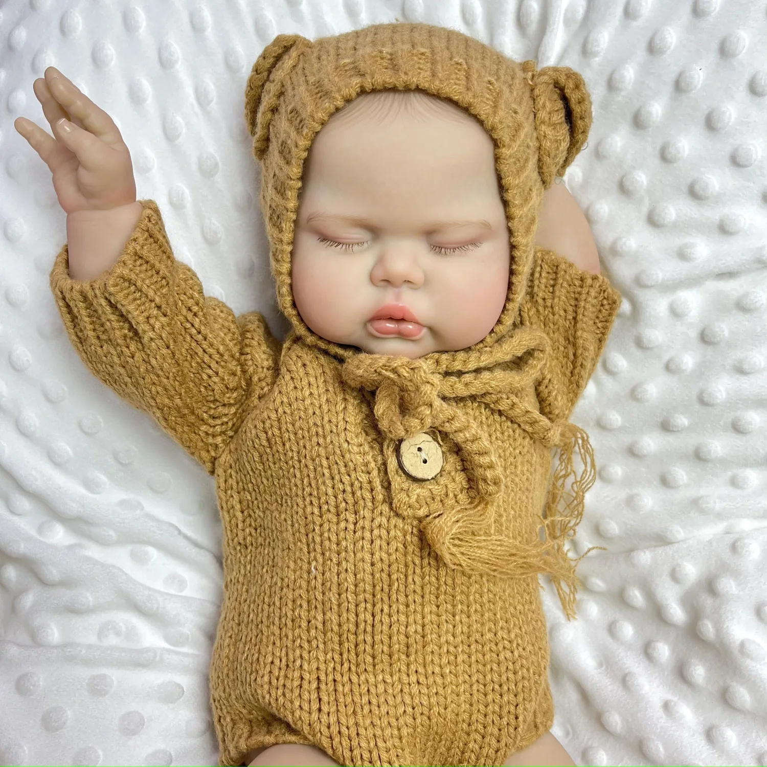 

Кукла BZDOLL 20 дюймов (50 см) с 3D-эффектом кожи, видимыми венами, виниловыми конечностями, тканевым телом, реалистичная, подарок на день рождения, кукла-компаньон